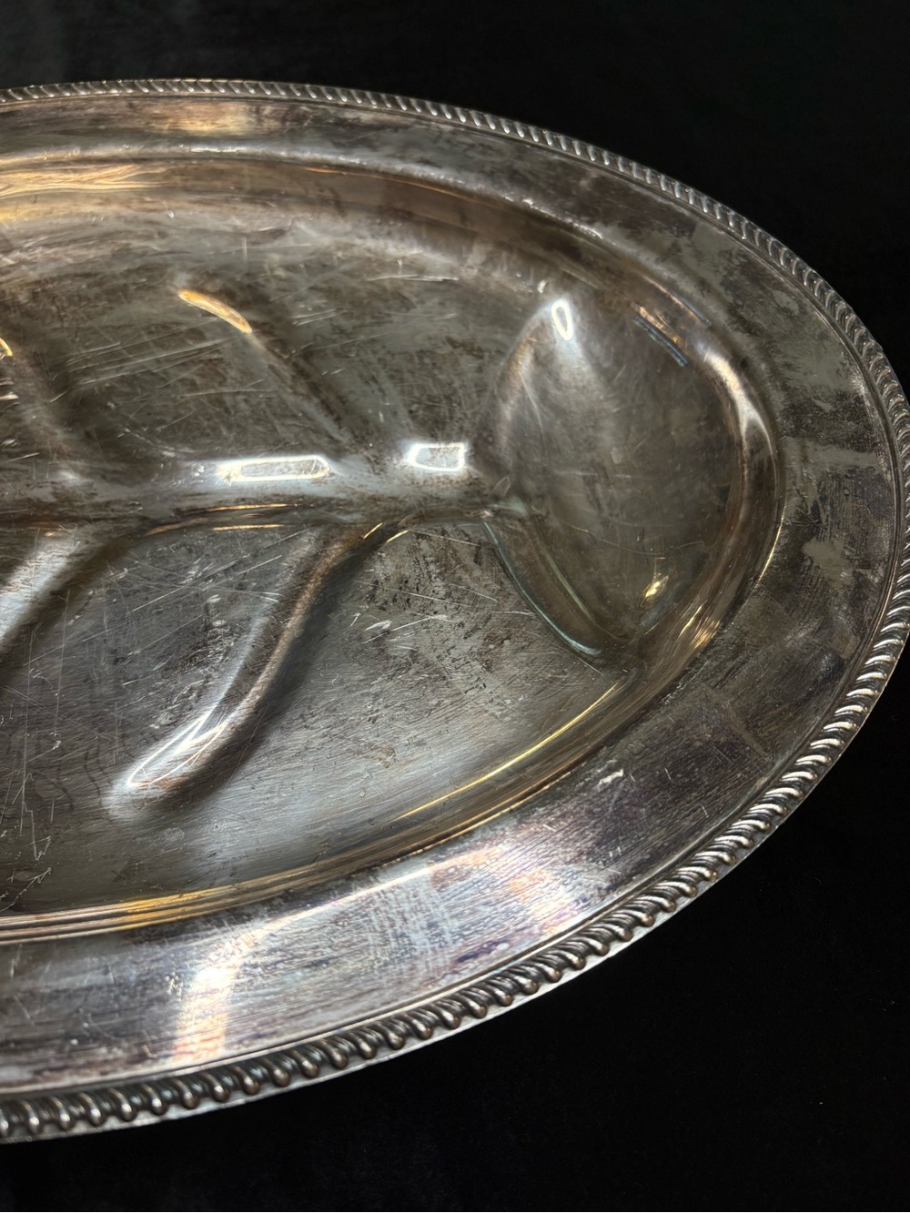 Vintage Silver- Plated Tree Of Life Serving Platter - Picture 2 of 8